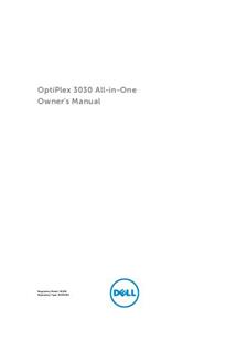 Dell OptiPlex 3030 manual. Camera Instructions.